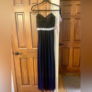 City Triangles Black Formal prom dress with sequins silver size small or 5